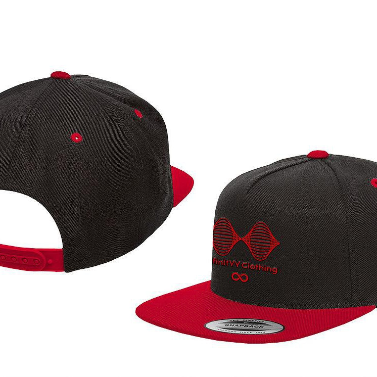 Black & Red Infinityy Clothing Snap Back