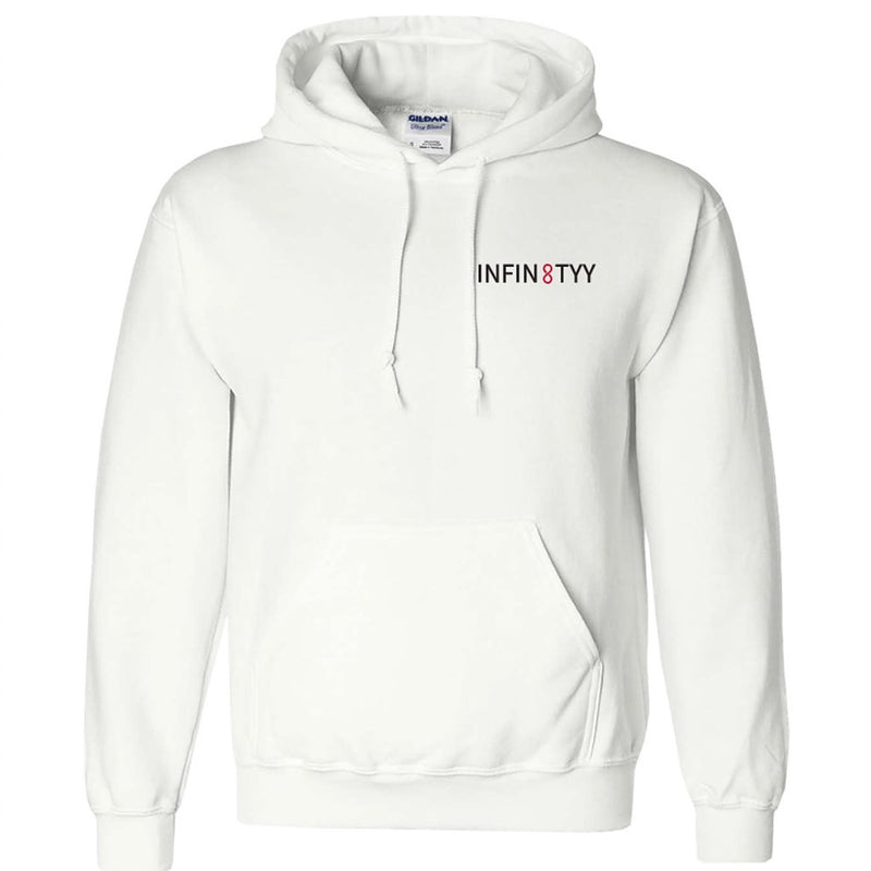 White INFINITYY Hoodie (UNISEX)