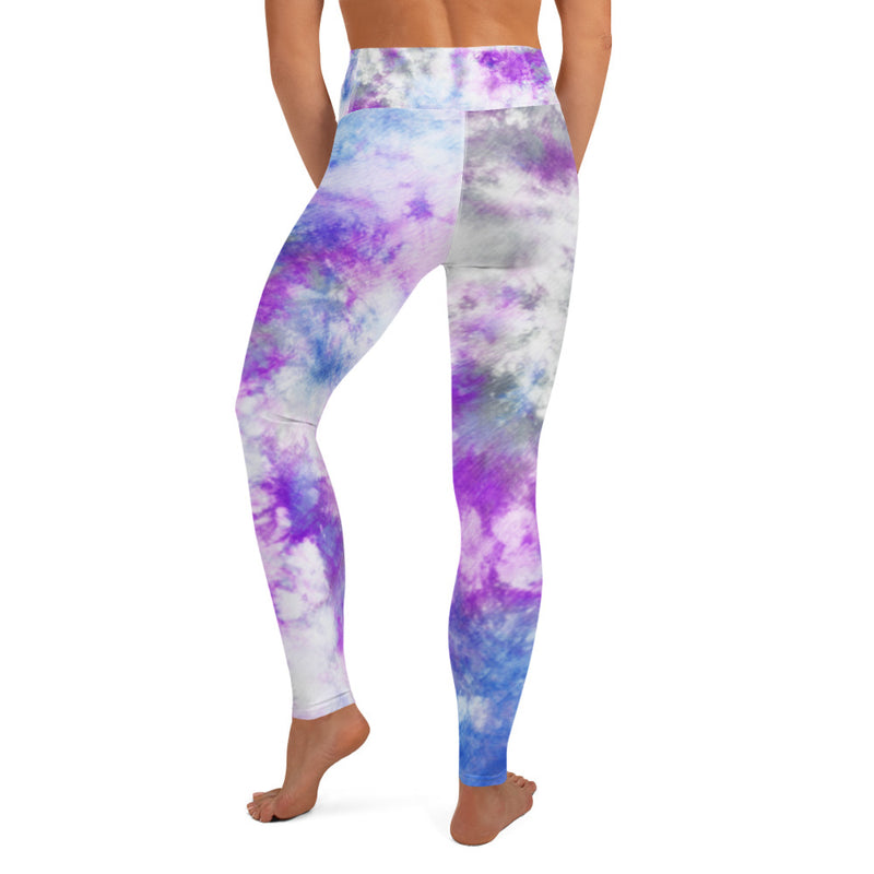 Purple tie die Leggings