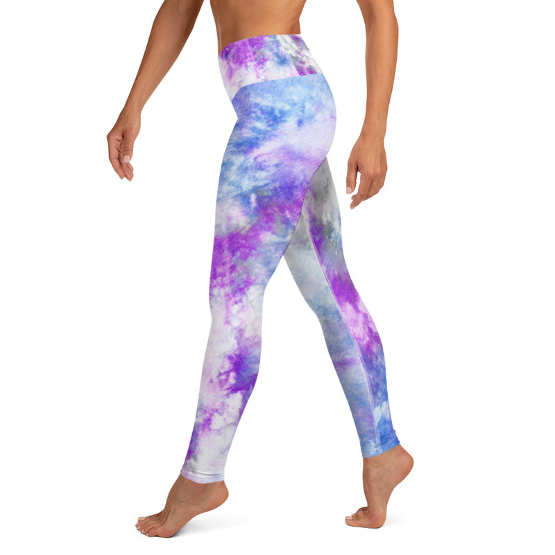 Purple tie die Leggings