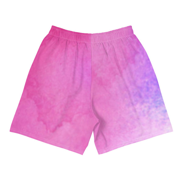 Men's Pink tie dye shorts