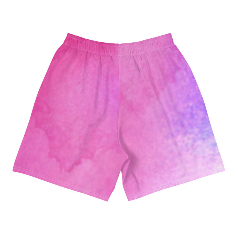 Men's Pink tie dye shorts