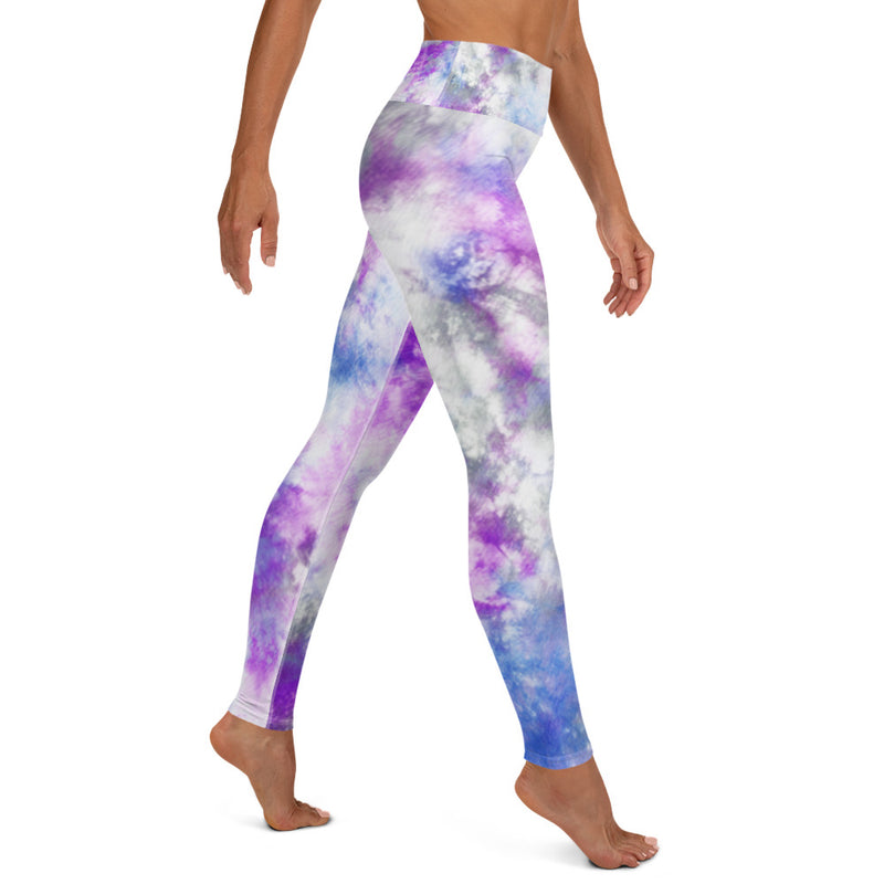 Purple tie die Leggings