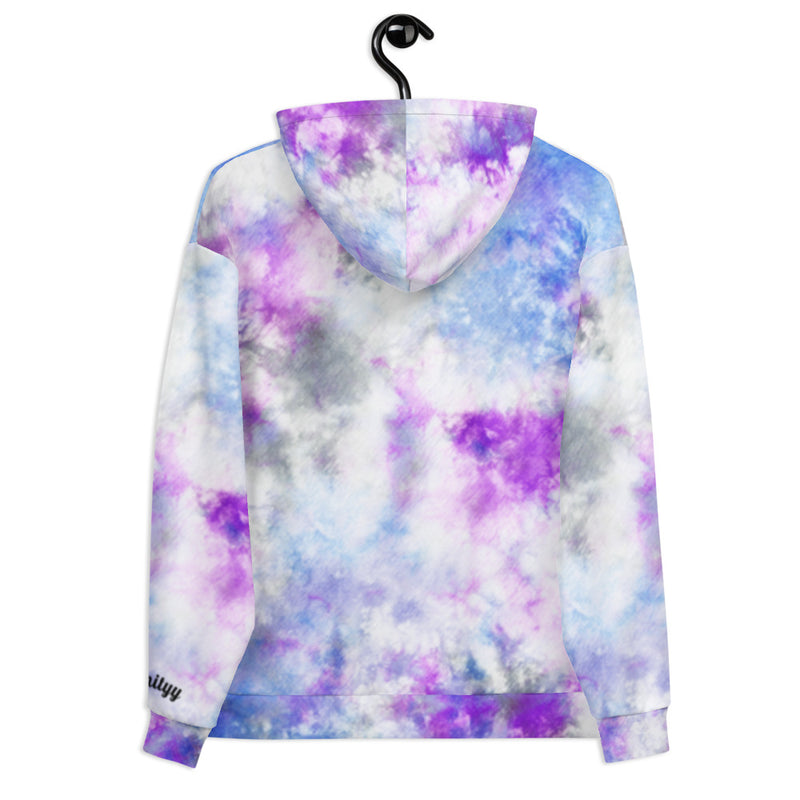 Purple tie dye Unisex Hoodie